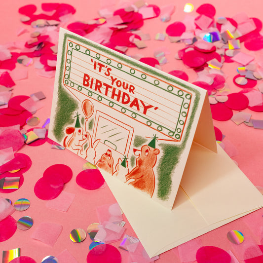 Marquee Happy Birthday Card