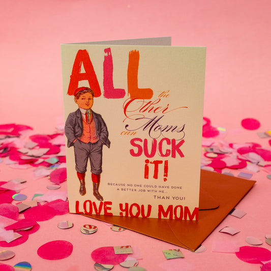 I Love You Mom Card - Gasp