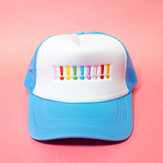 Rainbow Exclamation Point Trucker Hat