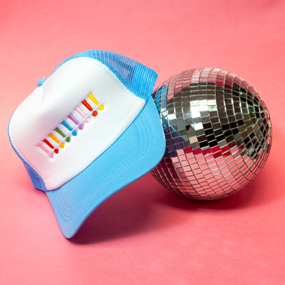 Rainbow Exclamation Point Trucker Hat 