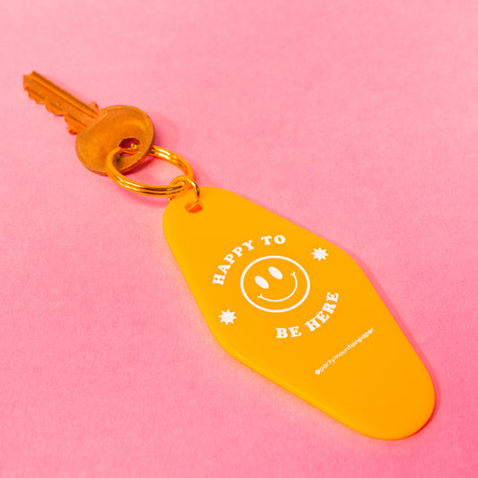 Happy To Be Here Motel Keychain
