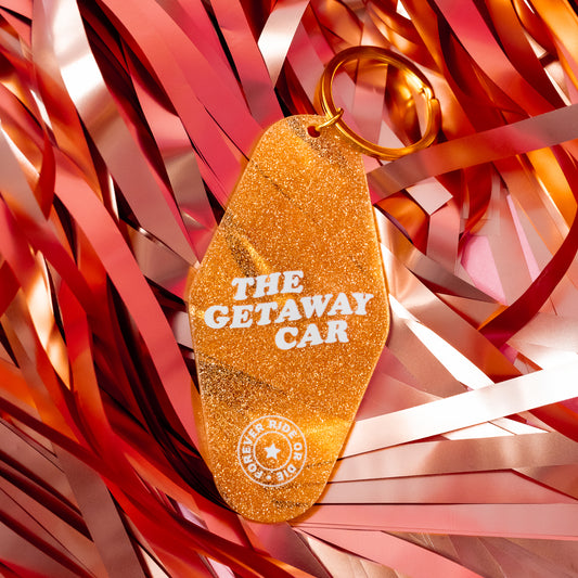 Getaway Car Glitter Motel Keychain - Gasp