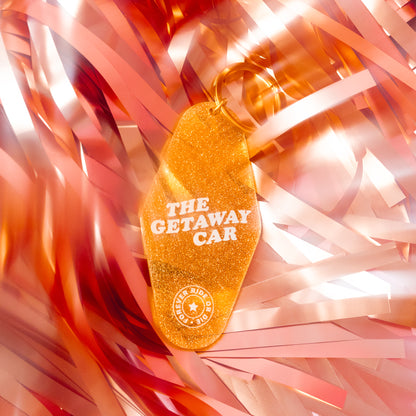 Getaway Car Glitter Motel Keychain - Gasp