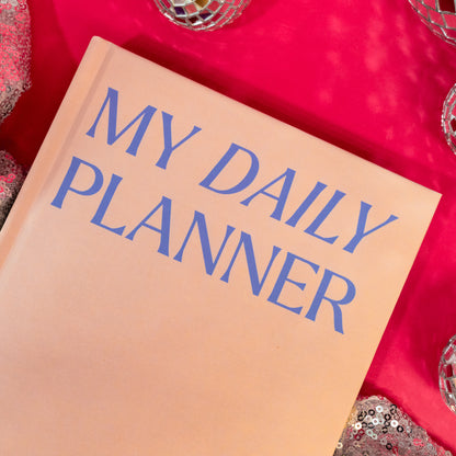 daily planner peach and purple
