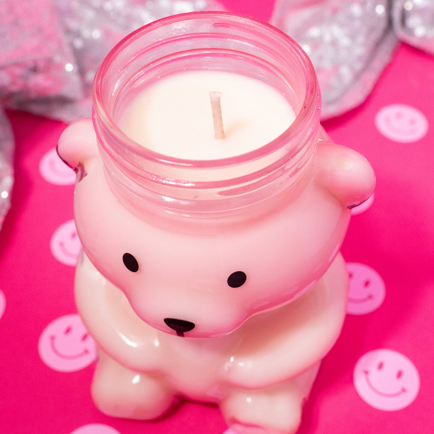 white bear candle