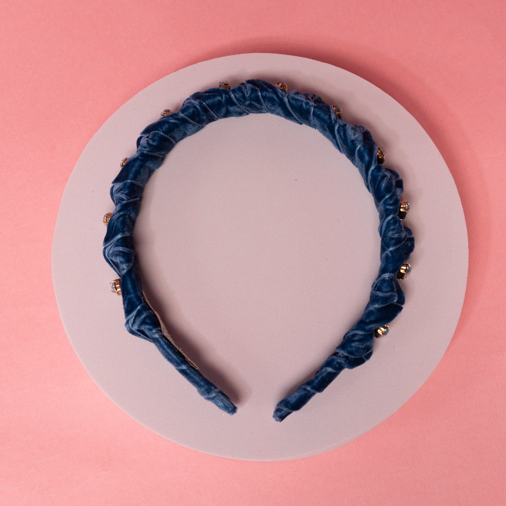 Velvet And Stone Knotted Headband - Gasp