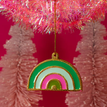 Rainbow Enamel Ornament