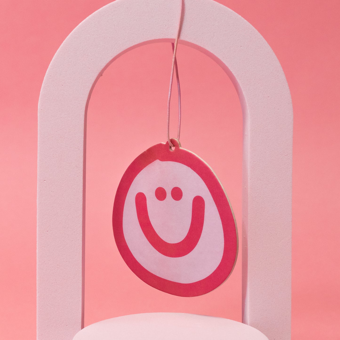 Pink Smiley Air Freshener - Gasp