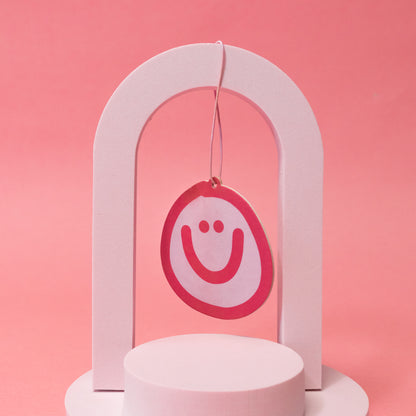 Pink Smiley Air Freshener - Gasp