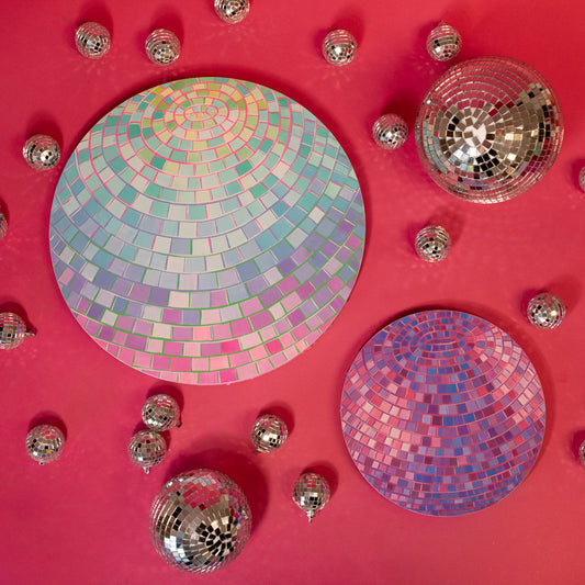 Canvas Disco Ball Painting