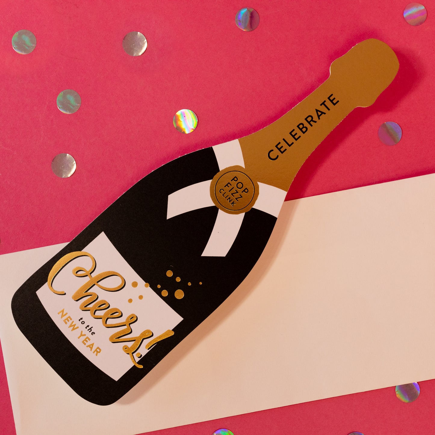 Cheers To The New Year Champagne Card