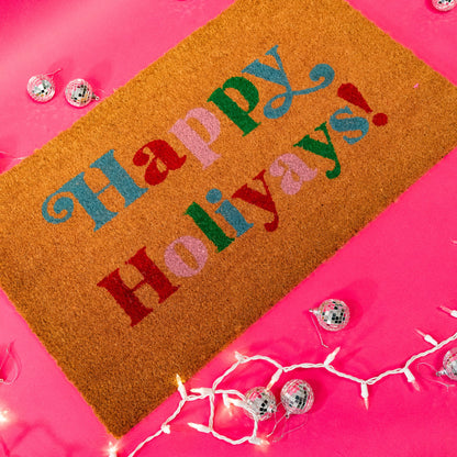 Happy Holiyays Doormat - Gasp