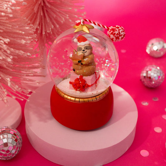 Sloth Gifts Christmas Snow Globe