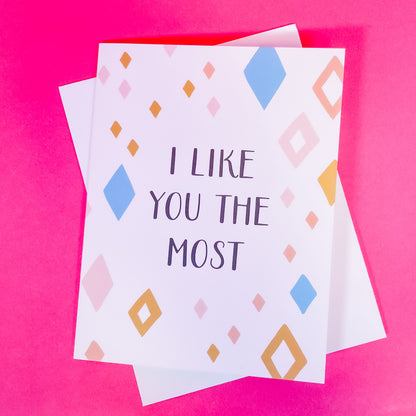I Like You The Most Card - Gasp