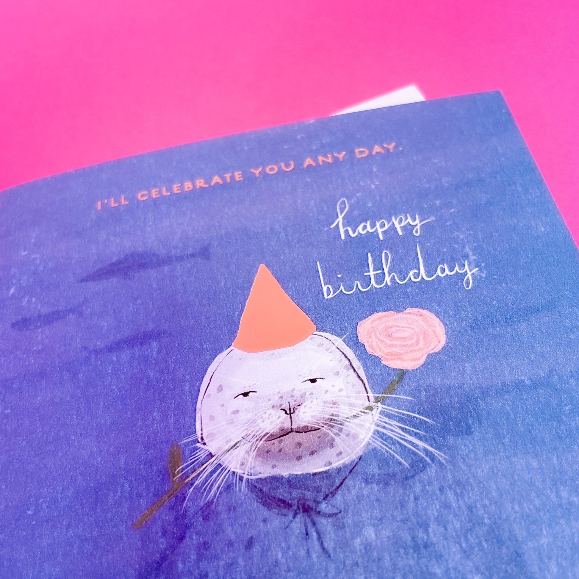 Happy Birthday Seal Card - Gasp