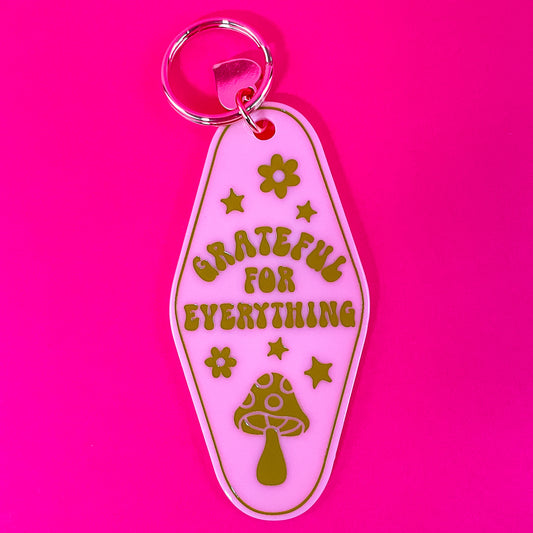 Grateful for Everything Motel Keychain - Gasp