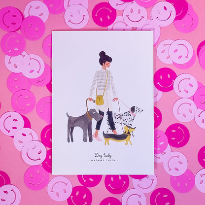 Dog Lady Card - Gasp