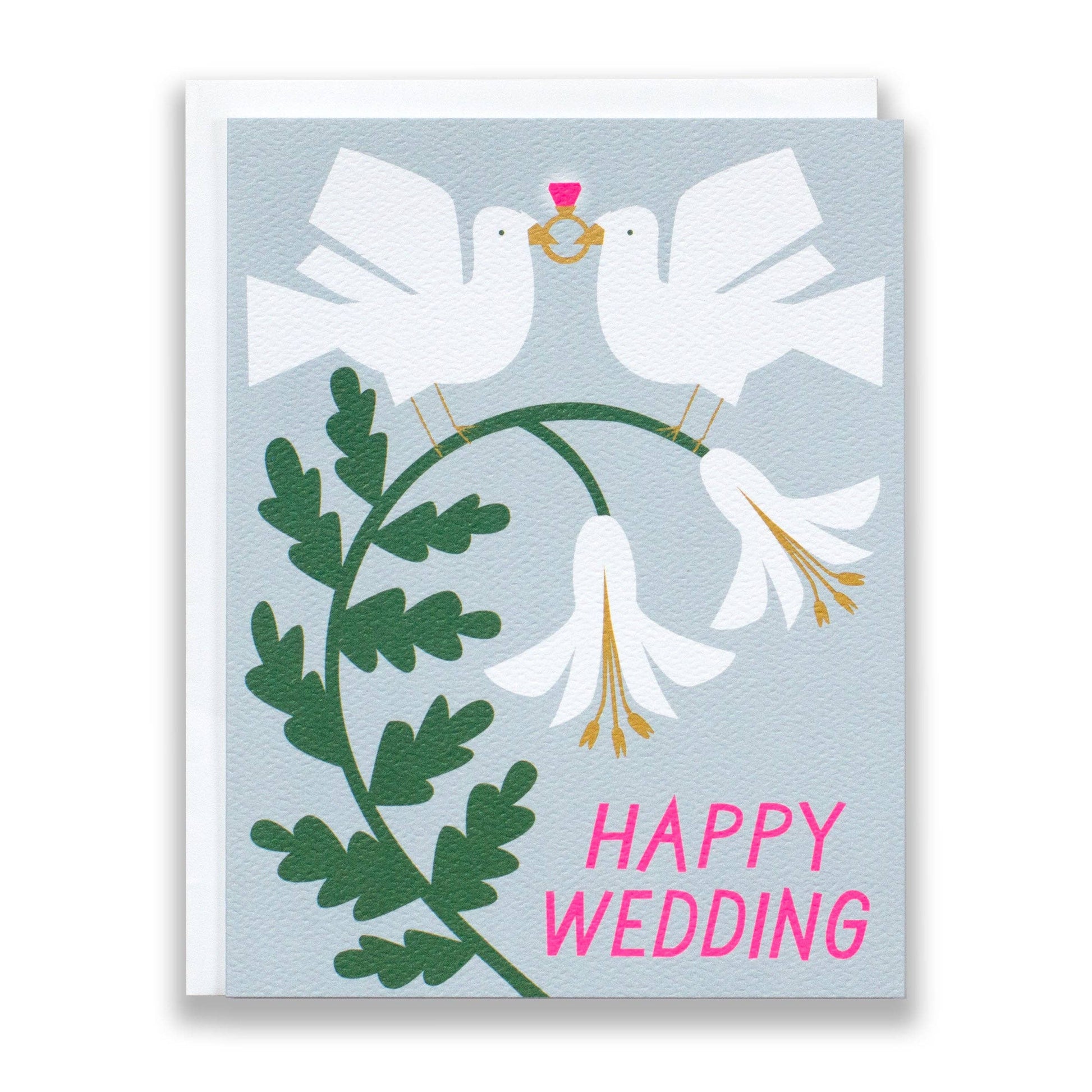 Doves Happy Wedding Card - Gasp