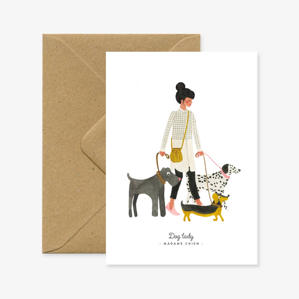 Dog Lady Card - Gasp Winter Park