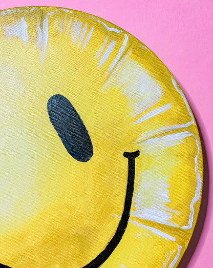 Yellow Smiley Wall Decor - Gasp Winter Park