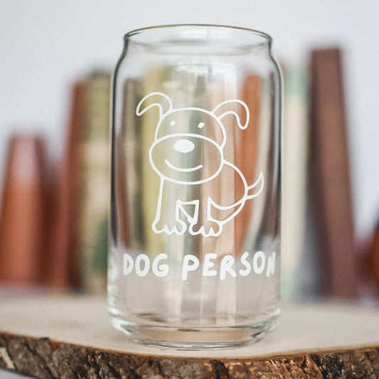 Dog Person Beer Can Glass - Gasp Winter Park