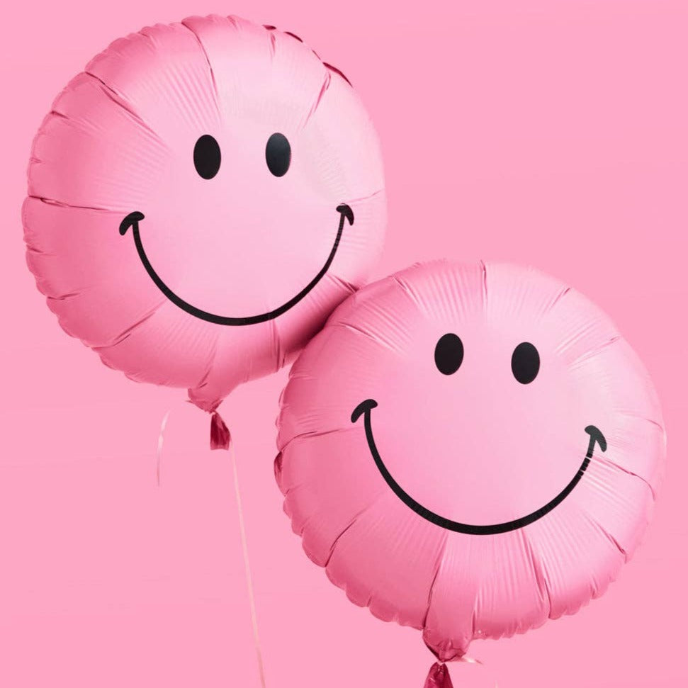 Pink Smiley Balloons - Gasp Winter Park