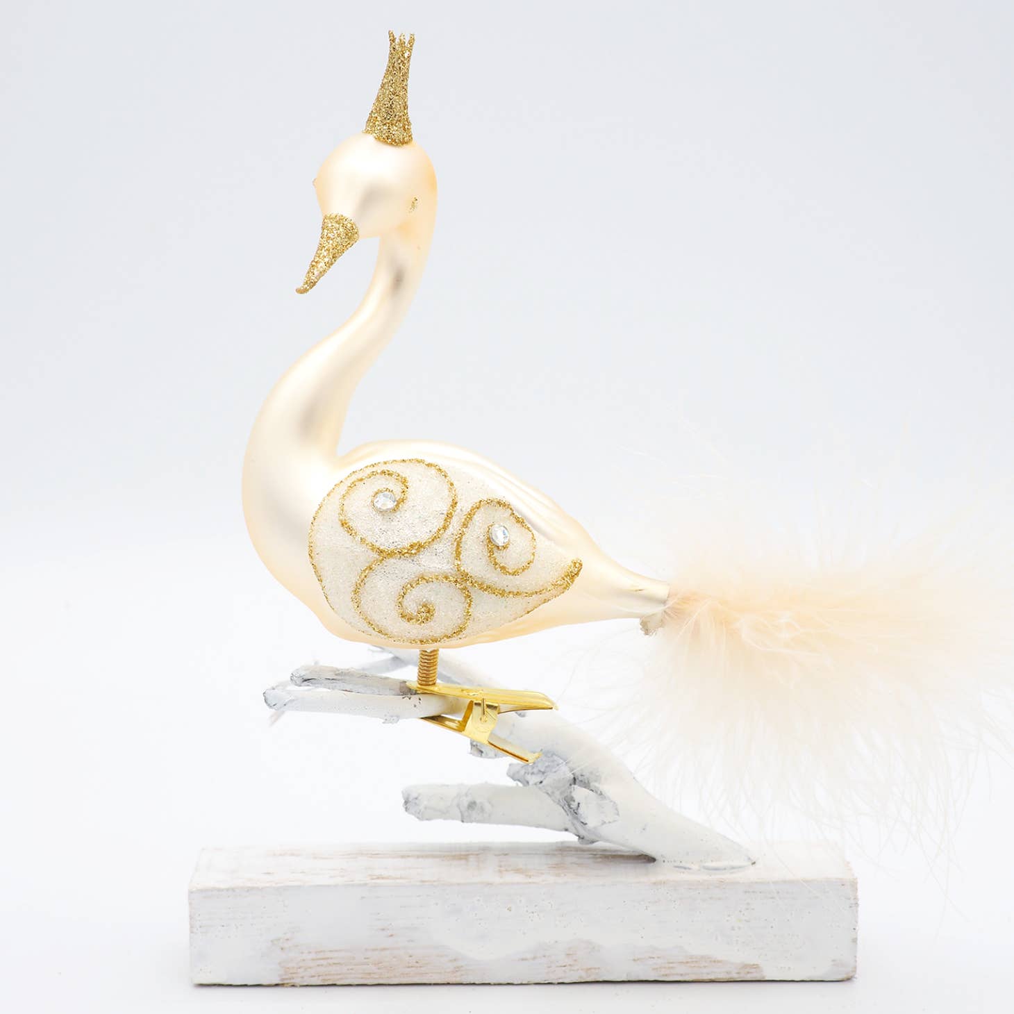 Large Swan Clip On Ornament - Gasp Winter Park