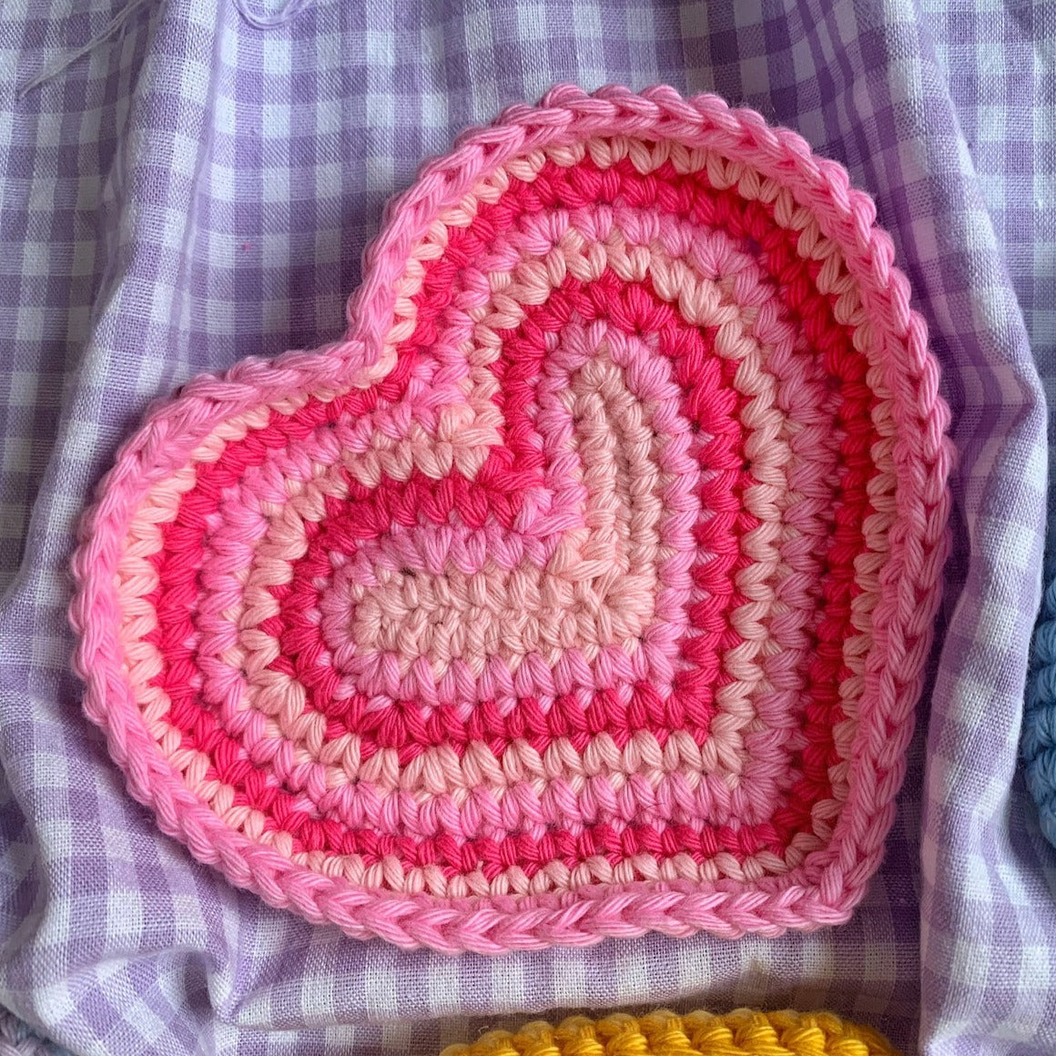 Crochet Heart Jewelry Dish - Gasp Winter Park