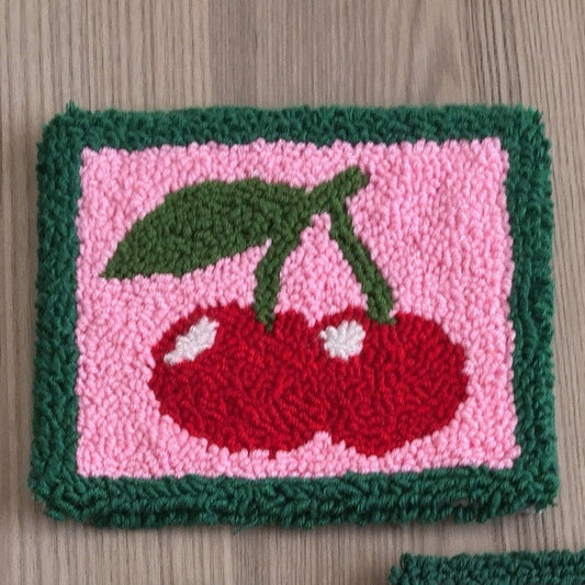 Cherry Punch Needle Wall Hanging - Gasp Winter Park